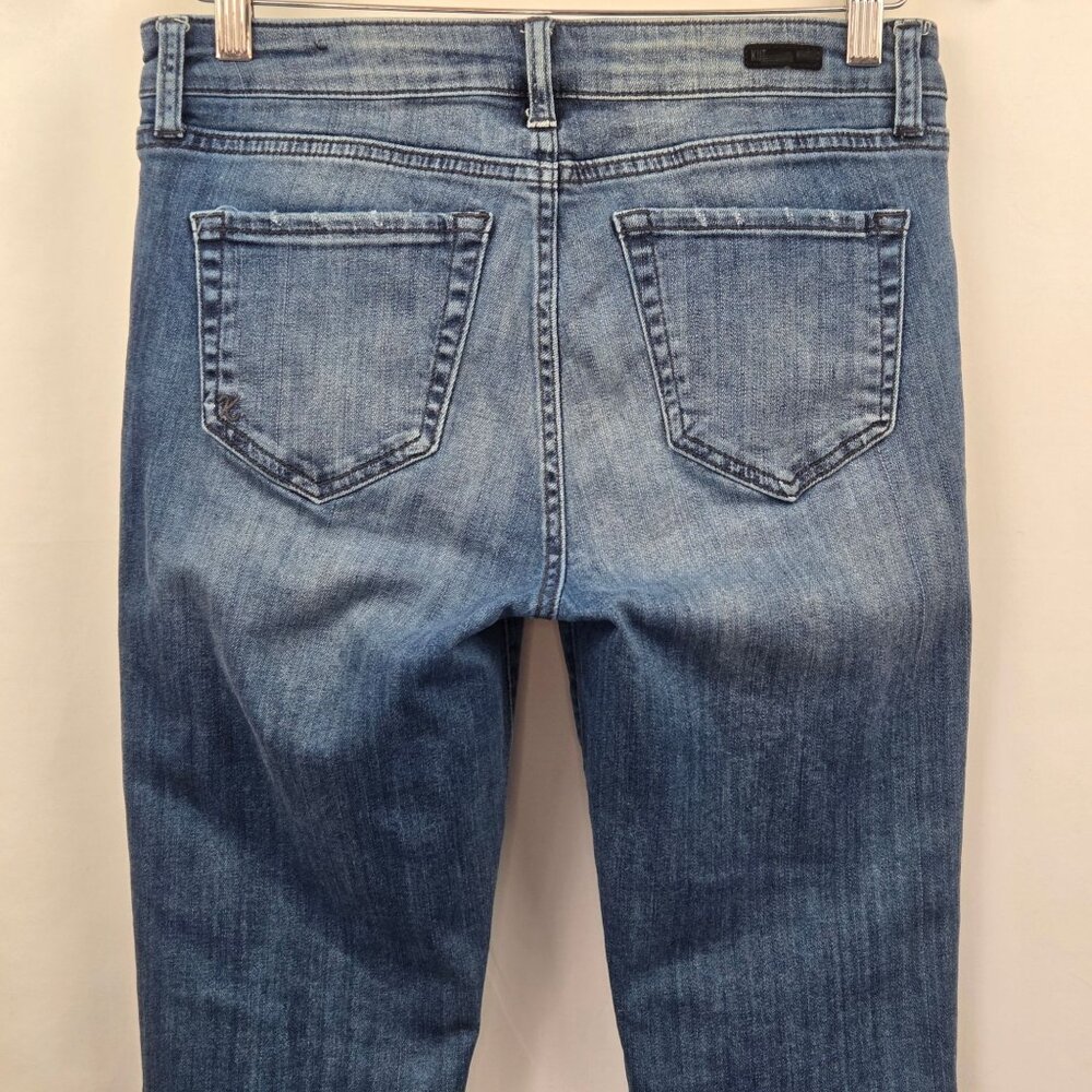Kut from the Kloth Ankle Straight Leg Jeans Size 6 Medium Wash - Picture 5 of 13